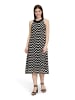 BETTY & CO Neckholder Kleid ohne Arm in Schwarz/Braun
