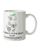 Mr. & Mrs. Panda Kaffeehaferl Fußballtrainer Leidenschaft mit Sp... in Weiß