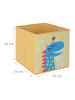 relaxdays 4 x Kinder Aufbewahrungsboxen "Dinos B" in Bunt - (B)30 x (H)30 x (T)30 cm