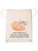 Mr. & Mrs. Panda Baumwolltasche Wüstenfuchs Blumen mit Spruch in Creme
