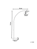 Beliani Stehleuchte PAROO in Messing - (W) 35 x (H) 210 x (L) 96 cm