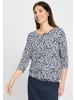 Olsen Langarmshirt Clara in marine ecru