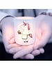 Mr. & Mrs. Panda Outdoor Windlicht Einhorn Muffin ohne Spruch in Transparent