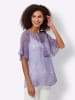 Heine Druckbluse in lavendel-ecru-bedruckt