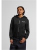 Mister Tee Hoodie "Feel The Pain Ladies Fluffy Zip Hoody" in Schwarz