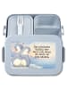 Mr. & Mrs. Panda Vesperbox Pinguine Kuscheln Design mit Spruch in Blau Pastell