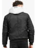Lonsdale Jacke "Clifton All Seasons Jacke mit Kapuze schmale Passform" in Schwarz