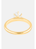 Ethische Diamanten Ring aus 375 Gelbgold mit Lab Grown Diamant