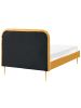 Beliani Doppelbett FLAYAT in Gelb/Gold - (W) 133 x (H) 109 x (L) 215 cm