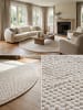 KADIMA DESIGN Flachgewebe-Teppich Berber-Tradition Uni Meliert Pflegeleicht in Creme