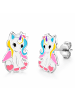 schmuck23 Silber-Ohrringe 925 Einhorn 0,7 cm x 0,8 cm