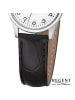 Regent Analog-Armbanduhr Regent Lederarmband schwarz klein (ca. 26,5mm)