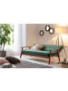 SalesFever Sofa 3-Sitzer mit Relax- und Schlaffunktion und Bezug aus Samt in Tannengrün