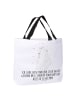 Mr. & Mrs. Panda Damen Schultertasche Eisbär Umarmen mit Spruch in Weiß
