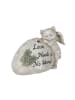 relaxdays Katzen-Grabschmuck in Creme - (B)20,5 x (H)16 x (T)9 cm