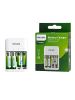 Philips Philips Ladegerät für Akkus + USB-Kabel 2xAAA 700mAh +2xAA 1300mAh