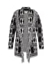 IZIA Damen Cardigan in Schwarz Mehrfarbig