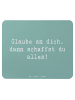 Mr. & Mrs. Panda Mauspad Spruch Angst überwinden mit Spruch in Meeresbrise