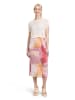 CARTOON Midirock mit Gummizug in Nature/Dark Pink