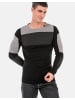 Cipo & Baxx Pullover in BLACK-ANTHRACITE