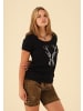OS-Trachten T-Shirt Femira in schwarz