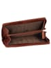 mano Donna Aurona Geldbörse RFID Leder 19 cm in cognac