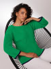 creation L Lyocell-Baumwoll-Pullover in grasgrün
