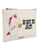 Mr. & Mrs. Panda Schminktasche Einhorn Künstler mit Spruch in Weiß