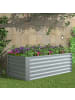 VCM  Metall Pflanzbeet Hochbeet Gartenbeet 180x90 Galdo in Silber