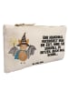 Mr. & Mrs. Panda Schminktasche Fledermaus Zauberer mit Spruch in Weiß