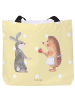 Mr. & Mrs. Panda Strandtasche Hase Igel ohne Spruch in Gelb Pastell