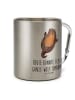 Mr. & Mrs. Panda Thermotasse Otter Umarmen mit Spruch in Silber