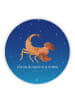 Mr. & Mrs. Panda magnet Sternzeichen Skorpion mit Spruch in Sternenhimmel Blau