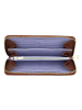 DuDu Up Geldbörse RFID Schutz Leder 20 cm in choccolate-lilac