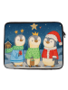 Mr. & Mrs. Panda Laptop Case Winterzeit Heilige drei Könige Desi... in Weiß