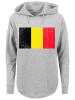 F4NT4STIC Oversized Hoodie Belgium Belgien Flagge in grau