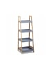 relaxdays Badregal in Grau - (B)36 x (H)98 x (T)34,5 cm