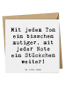 Mr. & Mrs. Panda Deluxe Karte Spruch Ein neues Musikinstrument l... in Weiß