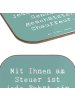 Mr. & Mrs. Panda Untersetzer Glas Spruch Chauffeur Genussfahrt m... in Meeresbrise