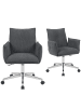 DUBI Möbel 2er-Set: Bürostuhl Mika-Cleo in Anthrazit - (B)60 x (H)86 x  (T)63 cm