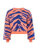 myMo Women Sweater in Orange Blau