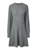 Pieces Strickkleid in Medium Grey Melange