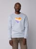 wat? Apparel Sweatshirt Rainbow Heart in Serene Blue