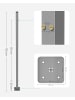 SONGMICS Standpfosten für Seitenmarkisen Sheld in Grau - (B)11.5 x (H)11.5 x (T)152 cm