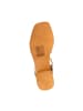 Divine Factory Leder-Absatzsandalen Alénoa Beige