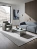 KADIMA DESIGN Teppich Kurzflor Streifen pflegeleicht Wohnzimmer Schlafzimmer Flur in Grau