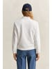 Gant Tonal Shield Rundhals-Sweatshirt in Eggshell