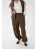 KAFFE curve Casual Hose KCyasmina Loose fit in Chocolate Brown CC