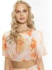 IZIA Damen Bluse Mit Batikmuster in Orange Mehrfarbig