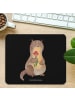 Mr. & Mrs. Panda Mousepad Otter Blumenstrauß ohne Spruch in Schwarz